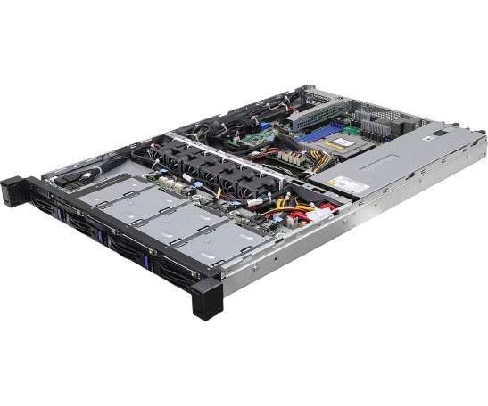 ASRock 1U4L4E-GENOA/2T 4-Bay SFF NVMe + 4-Bay LFF SATA 1U Server