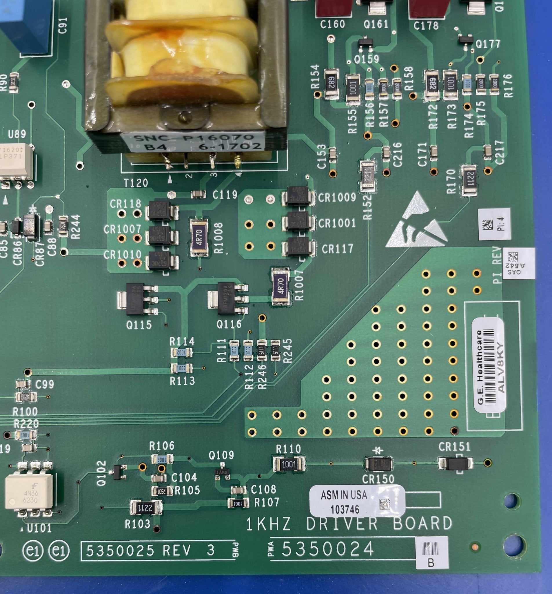 GE 5350024 - 1KHz Driver Board for AMX4 X-Ray Label | Alo Tech Solutions
