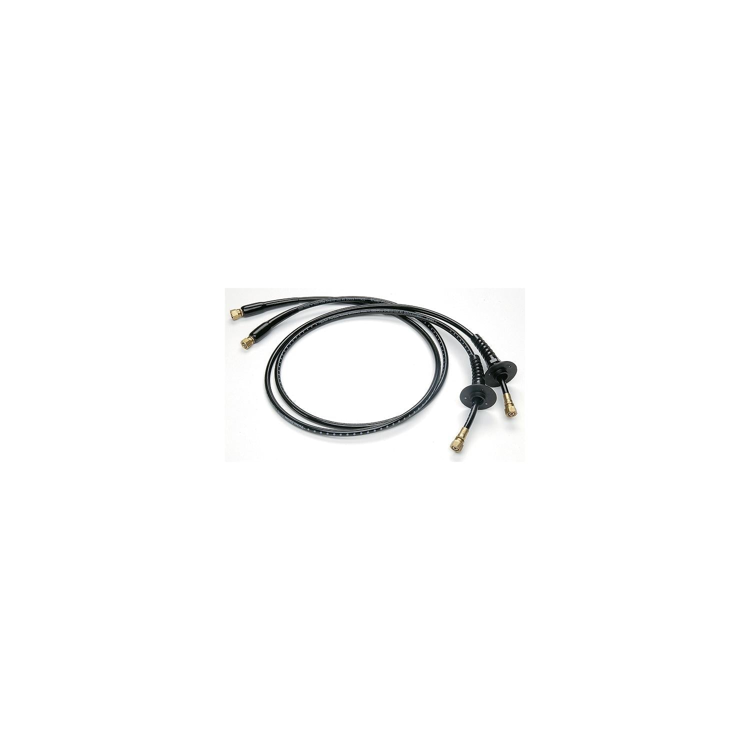 Uflex KITOBBHBR-24 Hydraulic Hose Kit with Fittings, 24', Includes Pre-Crimped Brass/Bulkhead Fittings, Bend Restrictors