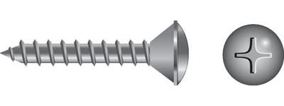 Seachoice SC0595 Phillips Tapping Screws Oval Head, #10 x 1-1/4"