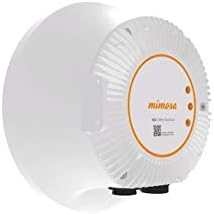 Mimosa Backhaul B24 Point-to-Point 24 GHz, 1.5 Gbps Capable, 33 dBi, 4x4:4 MIMO, PoE Power Supply, Gigabit ethernet (RJ45) and gigabit Fiber (SFP cage), Operation Modes: Hot Standby|B07D2H5BNN