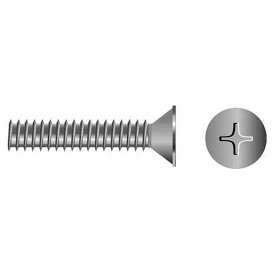 Seachoice MP0774SC Stainless Steel Phillips Machine Screw Flat Head, 10-24 x 3"