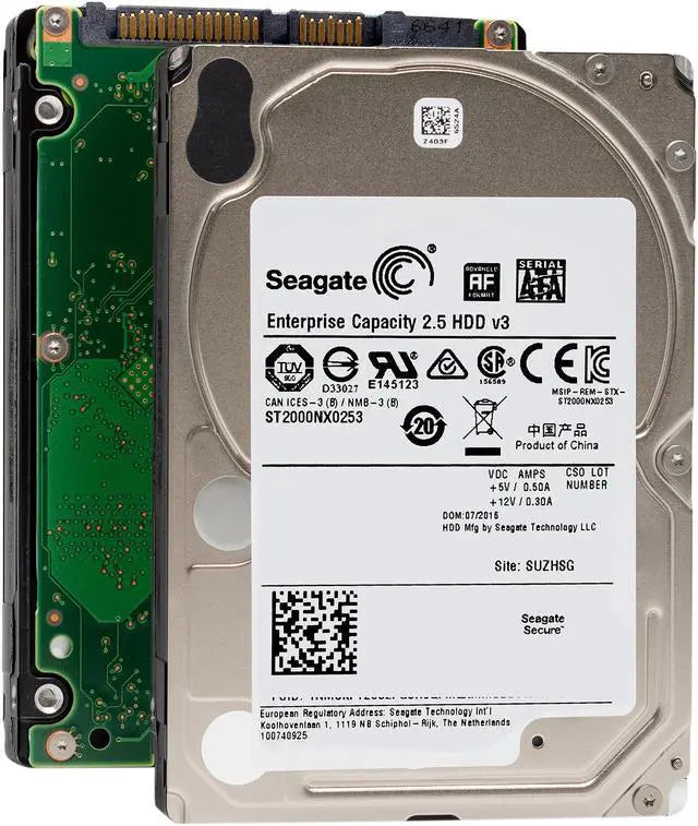 Seagate Exos 7E2000 2TB 512e SATA 6Gb/s 7200 RPM 2.5-Inch Enterprise Hard Drive (ST2000NX0253