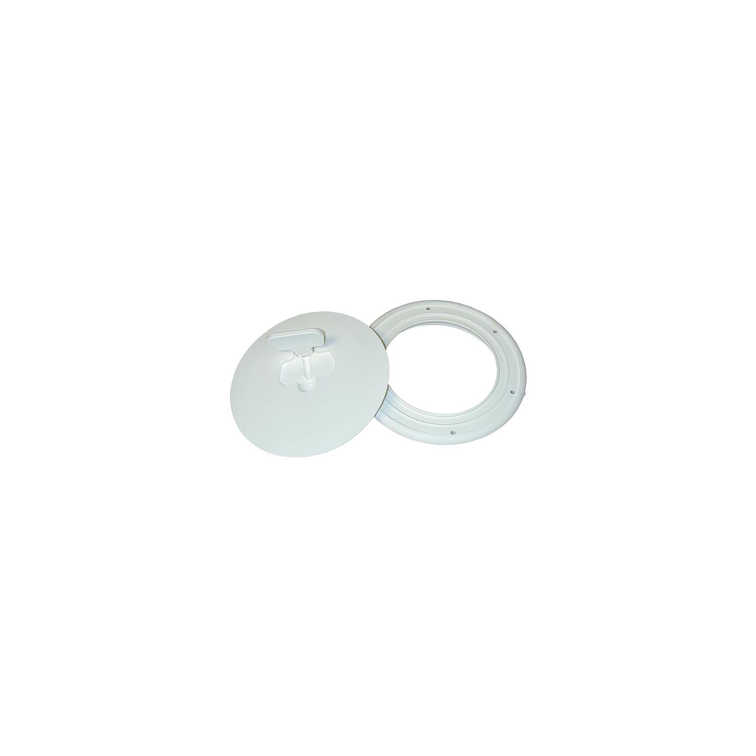 TH Marine DPCAM-8-2-DP T-H Marine Quick Release Deck Plate 8" Diameter, Polar White