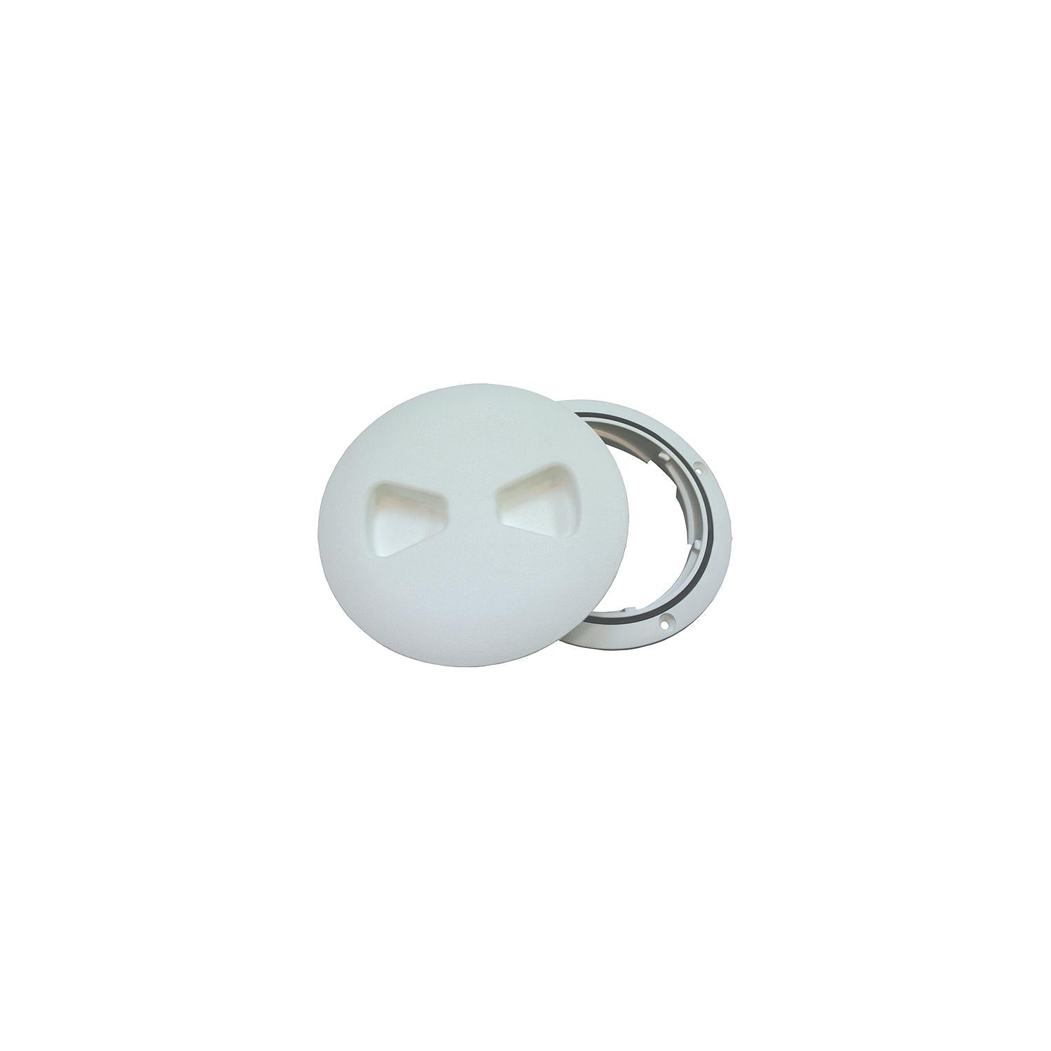 TH Marine DPSLP-4-2-DP T-H Marine Low Profile Twist-Out Deck Plate 4"