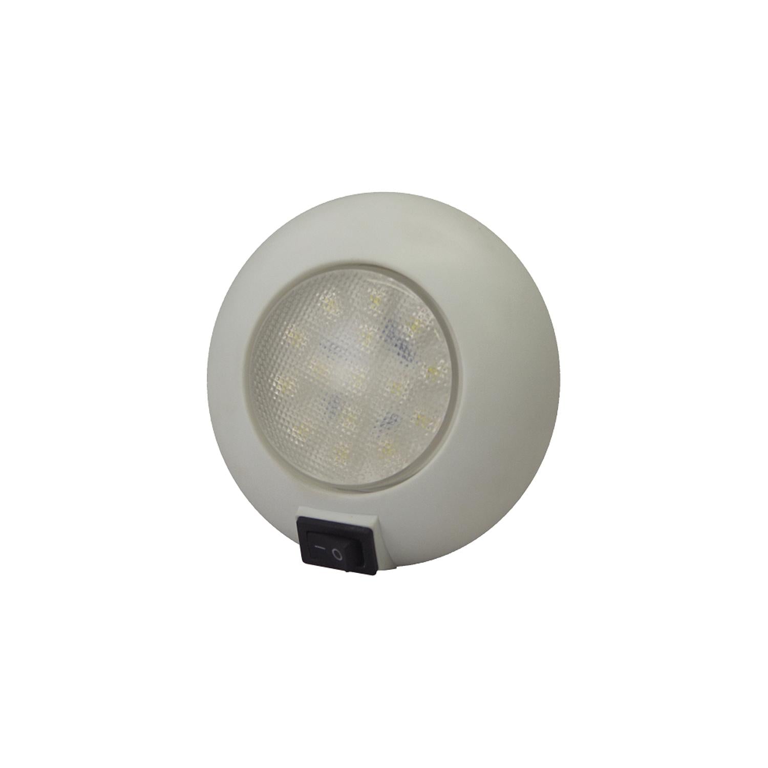 TH Marine LED-51829-DP T-H Marine LED Surface Mount Dome Light With Switch 4"