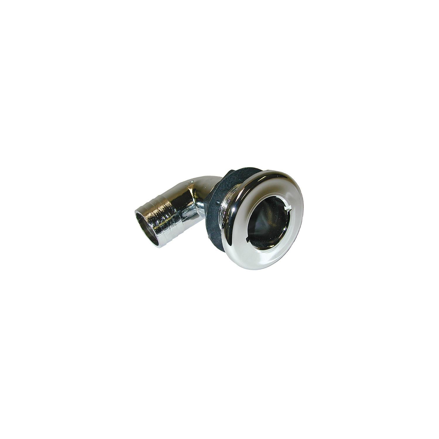 TH Marine TH-7590CP-DP T-H Marine Brite Plate Chrome Plated 90 Degree Thru Hull, for Hose