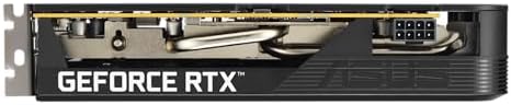 ASUS Dual NVIDIA GeForce RTX 3050 6GB OC Edition Gaming Graphics Card - PCIe 4.0, 6GB GDDR6 Memory, HDMI 2.1, DisplayPort 1.4a, 2-Slot Design, Axial-tech Fan Design, 0dB Technology, Steel Bracket|B0CVCG2VPK