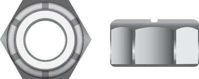 Seachoice SC1345 Nylon Insert Locknut Stainless 5/16-24