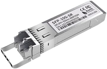 4Pack 10G SFP+ LC Module, 10GBase-SR Multi-Mode Ethernet Transceiver, 850nm MMF up to 400m – Compatible with Cisco, Meraki, Ubiquiti, Mikrotik, Netgear, HPE, TP-Link, Aruba and More|B0D4DGXCGN