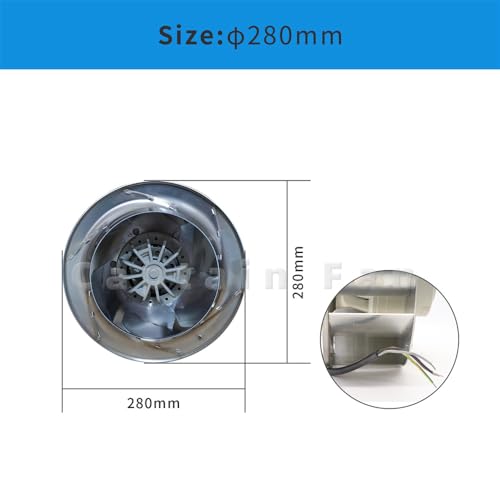 RH28M-2DK.3F.1R Ziehl-abegg Fan, Inverter 400/460V 0.53/0.86KW 0.95/1.25A Centrifugal Fan|B0F1TKJRF4