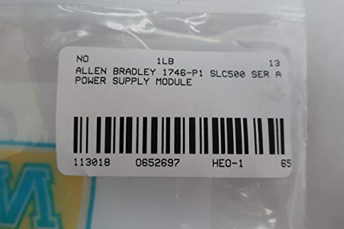 ALLEN BRADLEY 1746-P1 SLC 500 Power Supply Module SER A|B01KYAOKEM