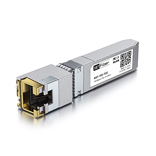 H!Fiber 10G Multimode SFP+ LC Module, 10GBase-SR Fiber Transceiver for Cisco SFP-10G-SR, Meraki MA-SFP-10GB-SR, Ubiquiti UniFi UF-MM-10G, Mikrotik, Netgear and More (MMF,850nm,300m,DDM)|B06XDV3ZYW