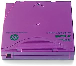 Hewlett-Packard Enterprise Hp C7976A LTO 6 Ultrium (2.5/6.25 TB) MP RW Data Cartridge|B00BRF330Q