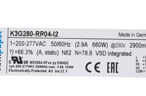 K3G280-RR04-I2 200-277V 2.9A 660W 2900RPM coolig Fan