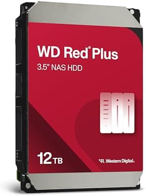 Western Digital 22TB WD Red Pro NAS Internal Hard Drive HDD - 7200 RPM, SATA 6 Gb/s, CMR, 512 MB Cache, 3.5" - WD221KFGX|B0B5W1CQ8W