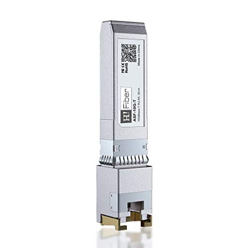 H!Fiber 10G Multimode SFP+ LC Module, 10GBase-SR Fiber Transceiver for Cisco SFP-10G-SR, Meraki MA-SFP-10GB-SR, Ubiquiti UniFi UF-MM-10G, Mikrotik, Netgear and More (MMF,850nm,300m,DDM)|B06XDV3ZYW