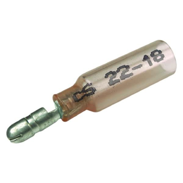 Seachoice 50-61711 Insulated Heat Shrink Bullet Terminals, Male