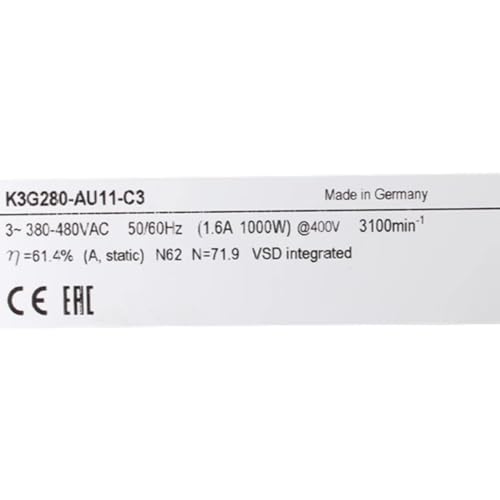 K3G280-AU11-C3 380-480V 1.6A 1000W 3100RPM Cooling Fan 280mm