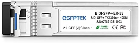 1 Pair 10G SFP+ Bidi Transceivers, 10gbe SFP LC Single-Mode Module, Bi-Directional Mini gbic for Cisco SFP-10G-BXD-I (1330nm-TX/1270nm-RX) / SFP-10G-BXU-I (1270nm-TX/1330nm-RX),10KM, with DDM|B07QLKDZJH