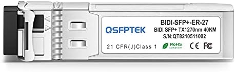 1 Pair 10G SFP+ Bidi Transceivers, 10gbe SFP LC Single-Mode Module, Bi-Directional Mini gbic for Cisco SFP-10G-BXD-I (1330nm-TX/1270nm-RX) / SFP-10G-BXU-I (1270nm-TX/1330nm-RX),10KM, with DDM|B07QLKDZJH