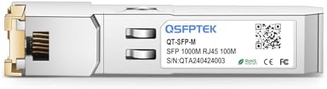 QSFPTEK 4Packs 10GBASE-LR Transceiver, 10G SFP+ Patch Module, 1310nm, 10km, DDM LC, 10Gbe Ethernet Mini-GBIC for Cisco SFP-10G-LR, Ubiquiti UF-SM-10G, Mikrotik, Netgear, Qnap NAS, D-Link|B08P4MFPD5