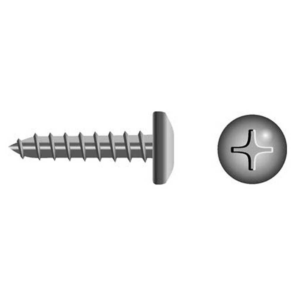 Seachoice MP0542SC 59563 Stainless Steel Phillips Tapping Screw Pan Head