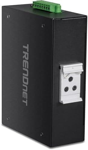 TRENDnet Industrial AC1200 Wireless Gigabit PoE+ Router, TI-WP100, 4 x Gigabit PoE+ Ports, 1 x Gigabit WAN Port, IP30 Housing, 120W PoE Power Budget, Dual-WAN, Dual-Band WiFi, VPN, Inter-VLAN Routing