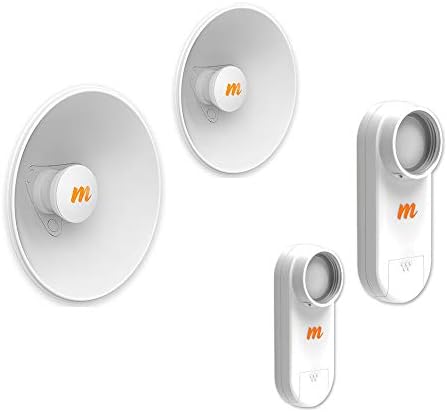 N5-X20 4.9-6.4 GHz Modular Twist-on Antenna 250mm Dish for C5x only 20 dBi gain 2PACK with C5x 4.9-6.4GHz 8dBi Radio for PTMP/PTP 2PACK|B08GN9N2ZS