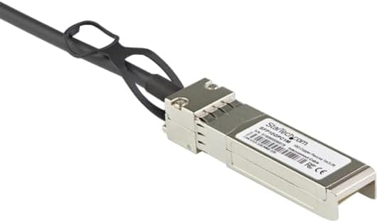 StarTech.com Dell EMC DAC-SFP-10G-1M Compatible 1m 10G SFP+ to SFP+ Direct Attach Cable Twinax - 10GbE SFP+ Copper DAC 10 Gbps Low Power Passive Mini GBIC/Transceiver Module DAC (DACSFP10G1M)|B07Z8RXQPX