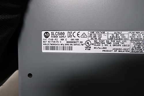 ALLEN BRADLEY 1746-P2 SLC 500 Power Supply Module SER C|B0789NJTKF