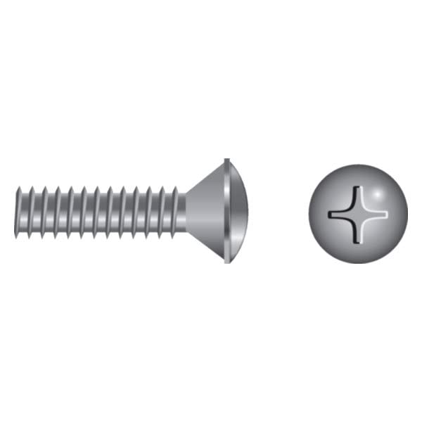 Seachoice SC0853 Phillips Machine Screw Oval Head, 1/4"-20 x 3/4"