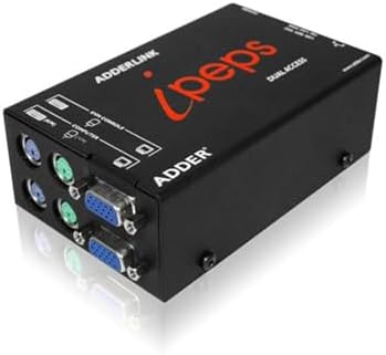 Adder AL-IPEPS-DA ADDERLink Stand Alone KVM Over IP Unit; VGA,PS/2 or USB; Local Control; in-Built Security Measures; Dual Access; User Management; 1 to 16" 2U Rack Mountable|B0047NA7WM