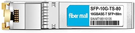 10G SFP+ RJ45 80m for Dell Force10 SFP-10G-T-80 GP-10GSFP-T80 10GBASE-T SFP+ 80m RJ45 Cat6a/7 Mini-GBIC 10gb Copper R-J45 Transceiver Module|B0B18FVQ1T