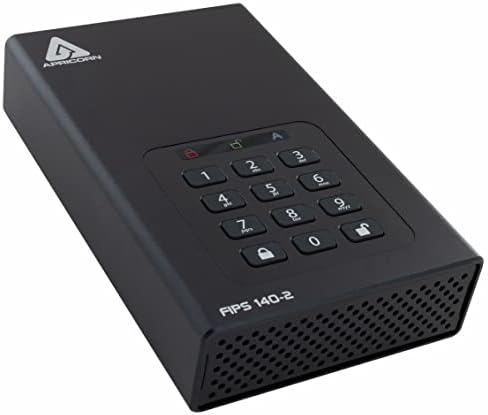 Apricorn Aegis Padlock DT 2TB USB 3.0/USB 2.0 External Hard Drive, Black|B00KADVVTQ