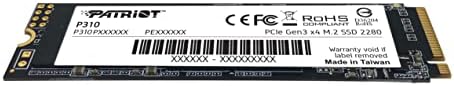 Patriot Memory P310 480GB Internal SSD - NVMe PCIe M.2 Gen3 x 4 - Low-Power Consumption Solid State Drive - P310P480GM28