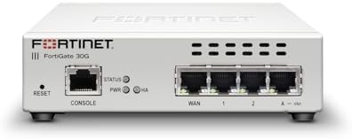 Fortinet FortiGate-30G Firewall for Small Offices with 4 Gigabit Ethernet RJ45 Ports (FG-30G)|B0DJBJMCWF