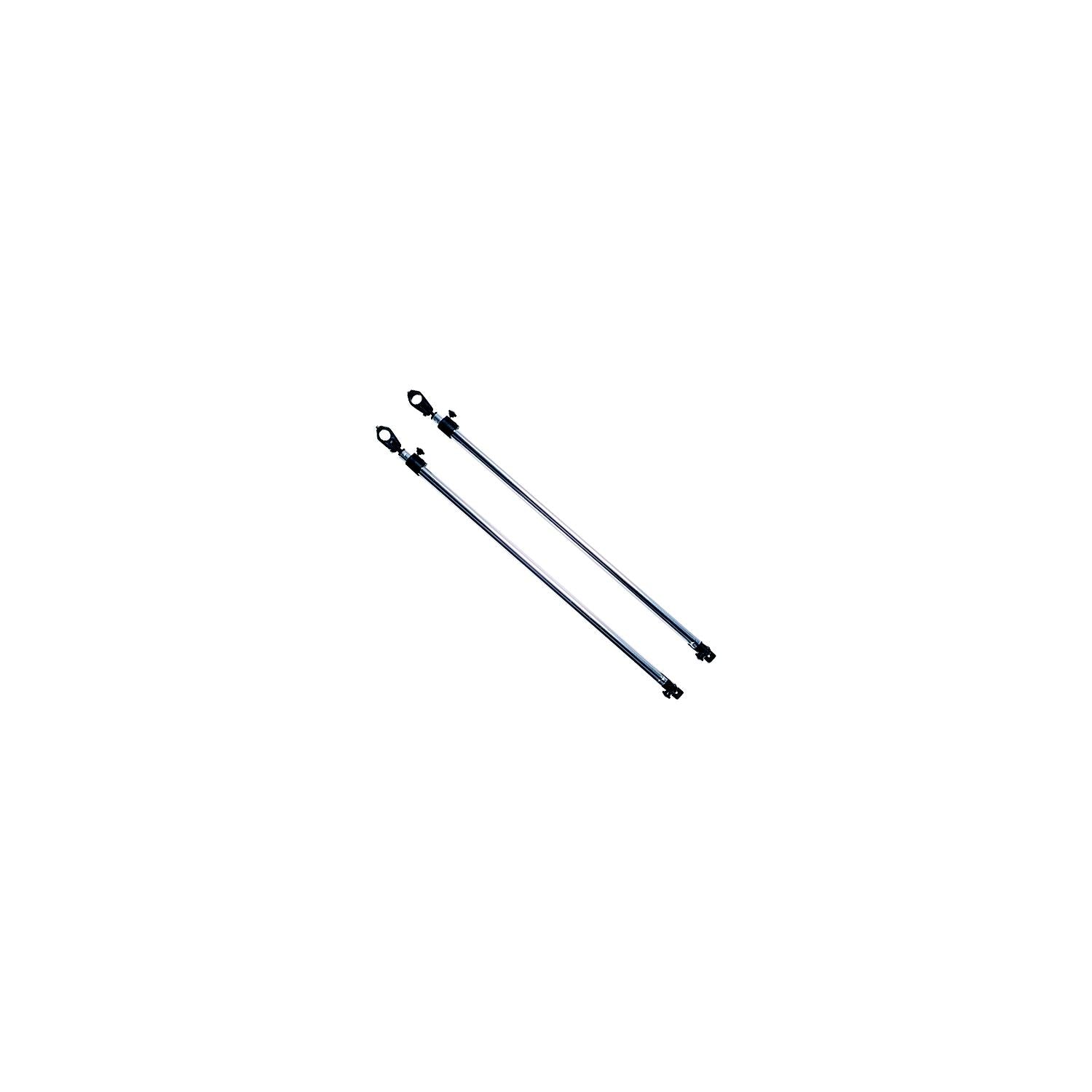 Taylor Made 11995 Adjustable Bimini Support Poles (2), 28 to 48" w/7/8" Jaw Slides & Deck Hinge