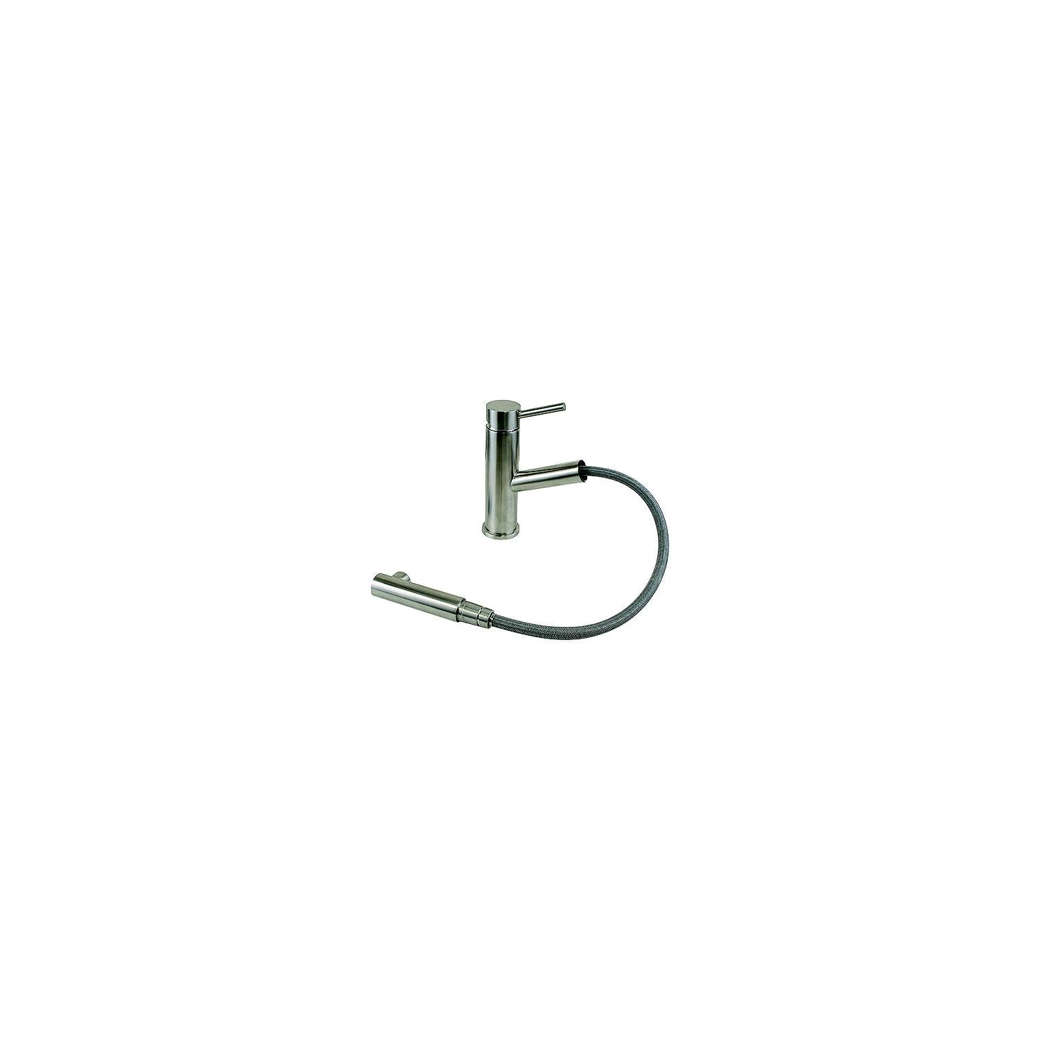 Scandvik 74122 Nordic Pull-Out Galley Mixer, Brushed Stainless Steel