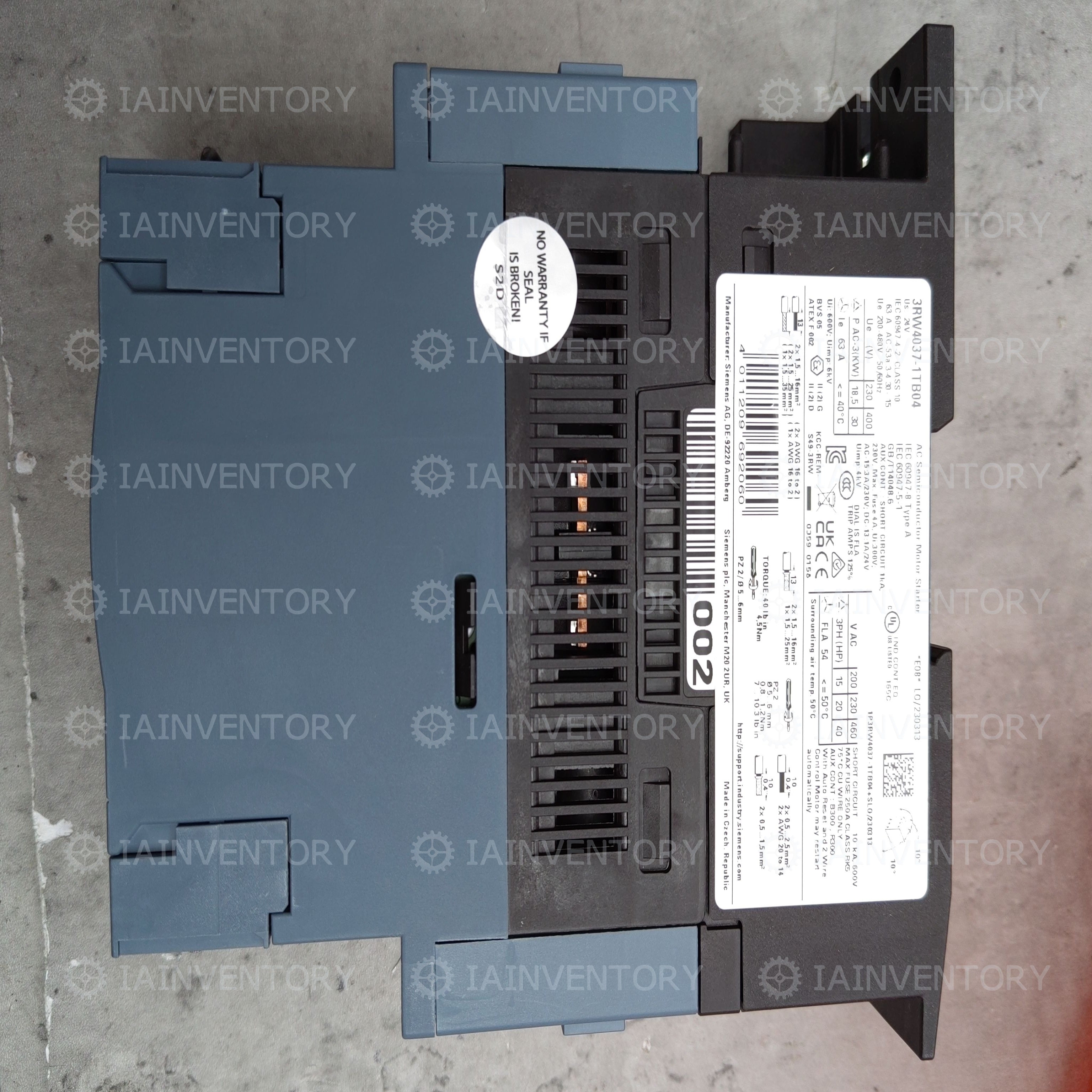 Siemens 3RW4037-1TB04