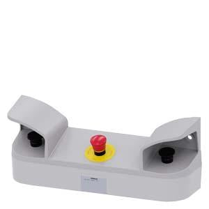 ENC PLASTIC, 2-HAND CTRL BLK MH W/ESTOP