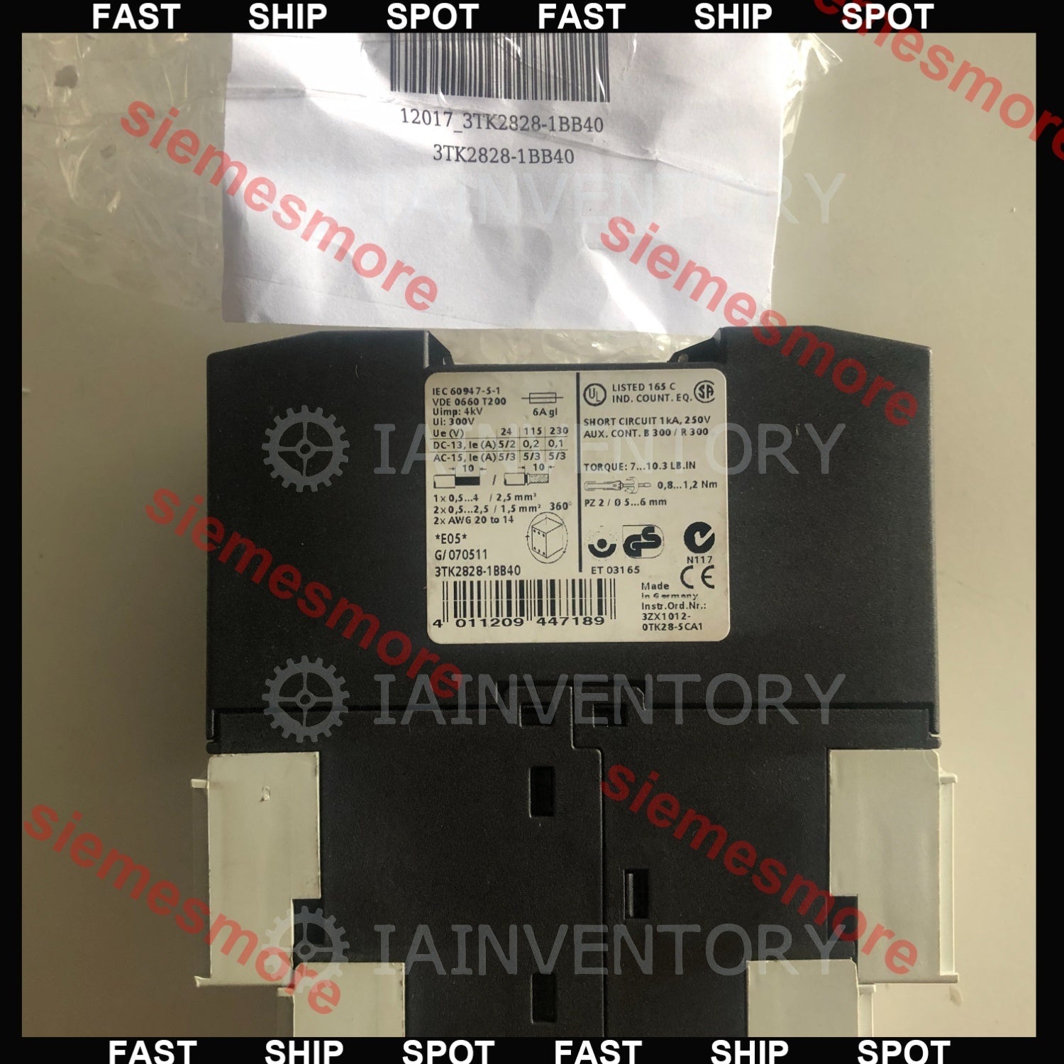Siemens 3TK2828-1BB40 Safety Relay 3TK2 828-1BB40 3TK28281BB40