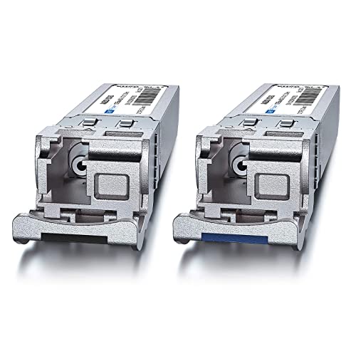 H!Fiber 10G Multimode SFP+ LC Module, 10GBase-SR Fiber Transceiver for Cisco SFP-10G-SR, Meraki MA-SFP-10GB-SR, Ubiquiti UniFi UF-MM-10G, Mikrotik, Netgear and More (MMF,850nm,300m,DDM)|B06XDV3ZYW