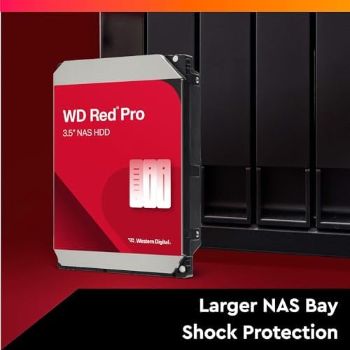Western Digital 14TB WD Red Pro NAS Internal Hard Drive HDD - 7200 RPM, SATA 6 Gb/s, CMR, 512 MB Cache, 3.5" - WD141KFGX|B07YFGW736