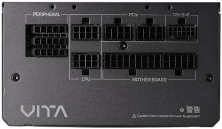 FSP VITA GM 850W Power Supply, 80 Plus Gold, ATX 3.1 PCIe 5.1 Full Modular, 10 Year Warranty (VITA-850GM)|B0DMR2FB12
