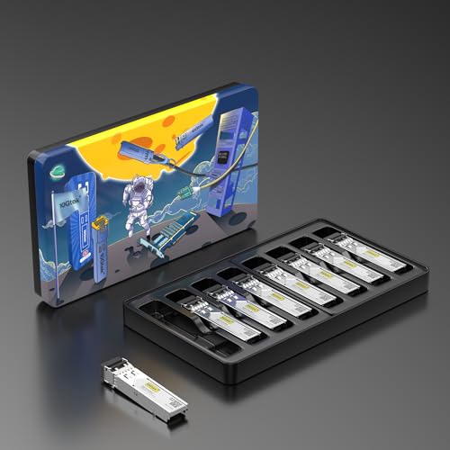 10Gtek 𝟭𝟬/𝟭𝟬𝟬/𝟭𝟬𝟬𝟬𝗕𝗮𝘀𝗲-𝗧 𝗖𝗼𝗽𝗽𝗲𝗿 𝗦𝗙𝗣, Auto-Negotiation SFP to RJ45 Mini-GBIC Transceiver or Cisco GLC-T(10/100/1000)/SFP-GE-T(10/100/1000) Pack of 2|B09NNMP934