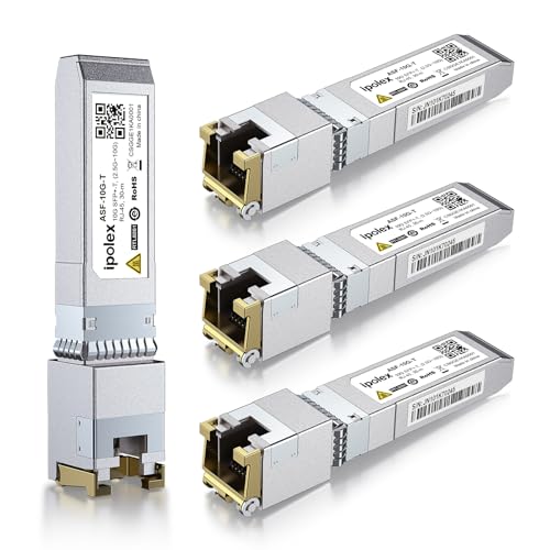 ipolex SFP+ 10GBase LR Singlemode Module, 10G SFP LC 1310nm Fiber Optic Transceiver for Cisco SFP-10G-LR, Ubiquiti UniFi UF-SM-10G, Meraki MA-SFP-10GB-LR, Netgear AXM762, Mikrotik and More, up to 10KM|B01EN33WYK