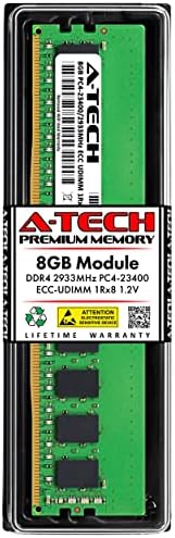A-Tech Server 32GB Kit (2x16GB DDR4 2666MHz PC4-21300 ECC UDIMM 2Rx8 Dual Rank 1.2V ECC Unbuffered DIMM 288-Pin Server & Workstation RAM Memory Upgrade Modules (A-Tech Enterprise Series