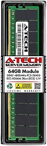 A-Tech 64GB RAM for Dell PowerEdge C6620, HS5610, R660, R660xs, R6615, R6625, R760, R760xd2, T560, XE9680 | DDR5 4800MHz PC5-38400 EC8 RDIMM 2Rx4 ECC Registered Server Memory Upgrade
