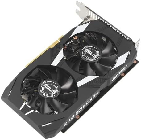 ASUS Dual NVIDIA GeForce RTX 3050 6GB OC Edition Gaming Graphics Card - PCIe 4.0, 6GB GDDR6 Memory, HDMI 2.1, DisplayPort 1.4a, 2-Slot Design, Axial-tech Fan Design, 0dB Technology, Steel Bracket|B0CVCG2VPK